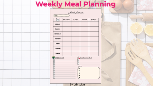 Simple Meal Plan - Print&Plan