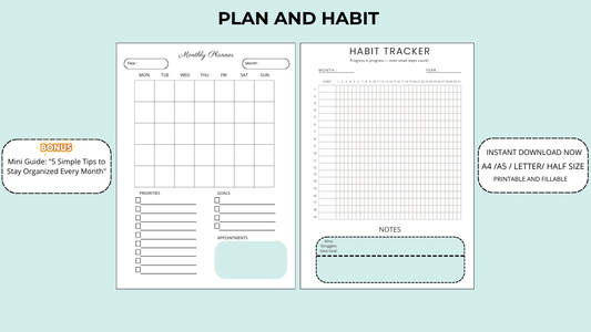 Plan and Habit - Print&Plan