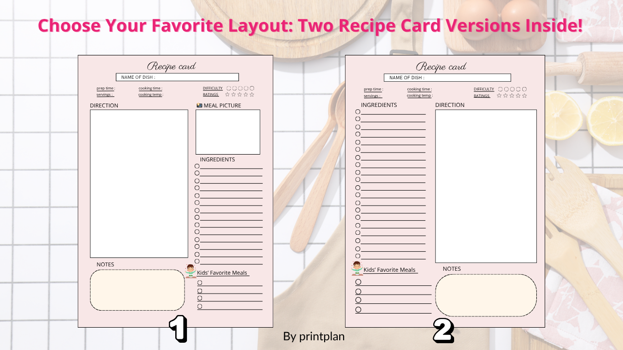 Simple Meal Plan - Print&Plan