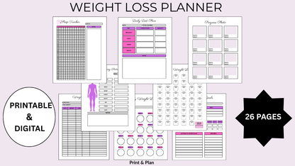 Weight loss planner - Print&Plan