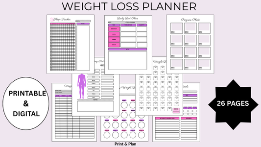 Weight loss planner - Print&Plan