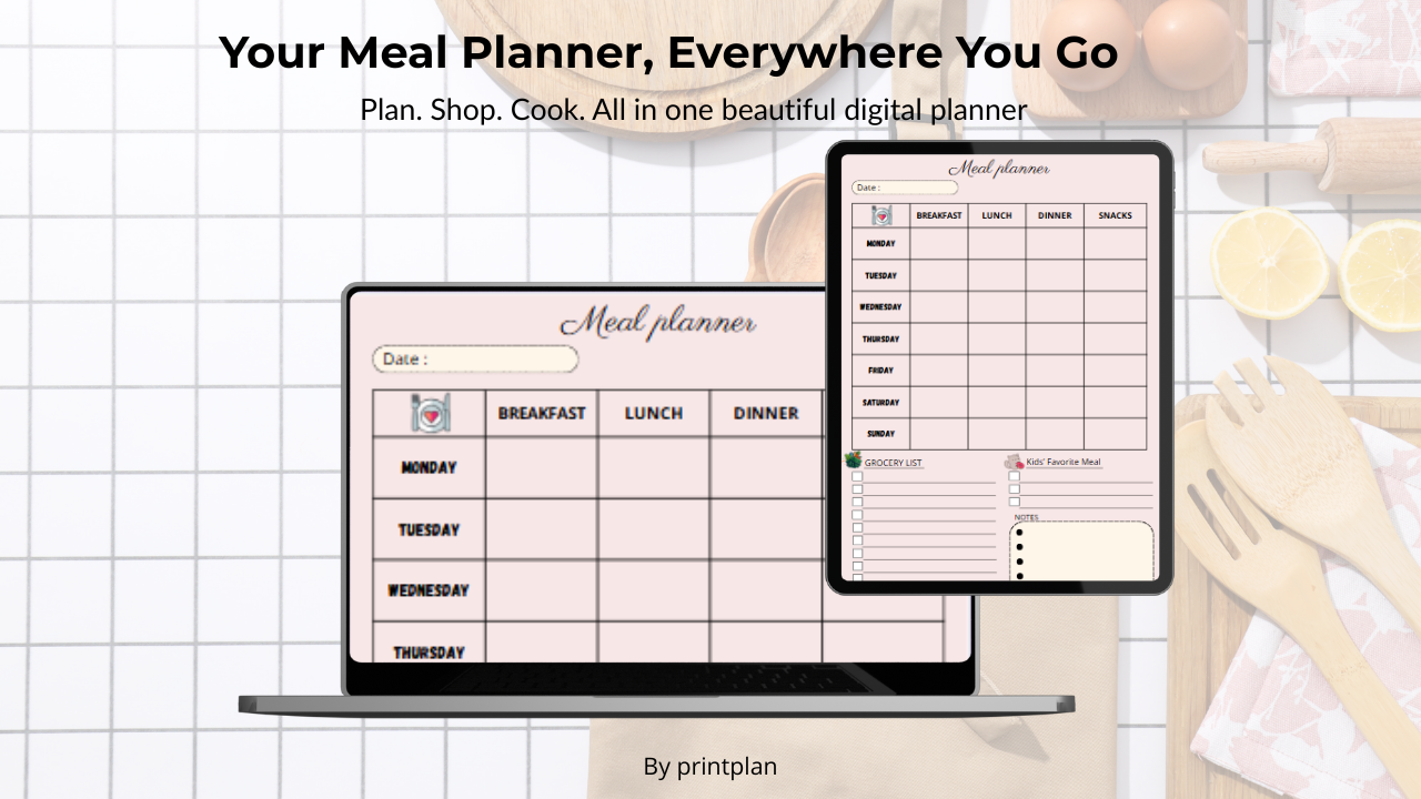 Simple Meal Plan - Print&Plan
